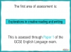 AQA GCSE English Language Exam Preparation - Paper 1, Section A Teaching Resources (slide 3/97)